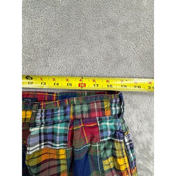 Smith-Forester Patchwork Plaid Shorts Mens 40 Prepster Preppy Golf - Picture 5 of 8